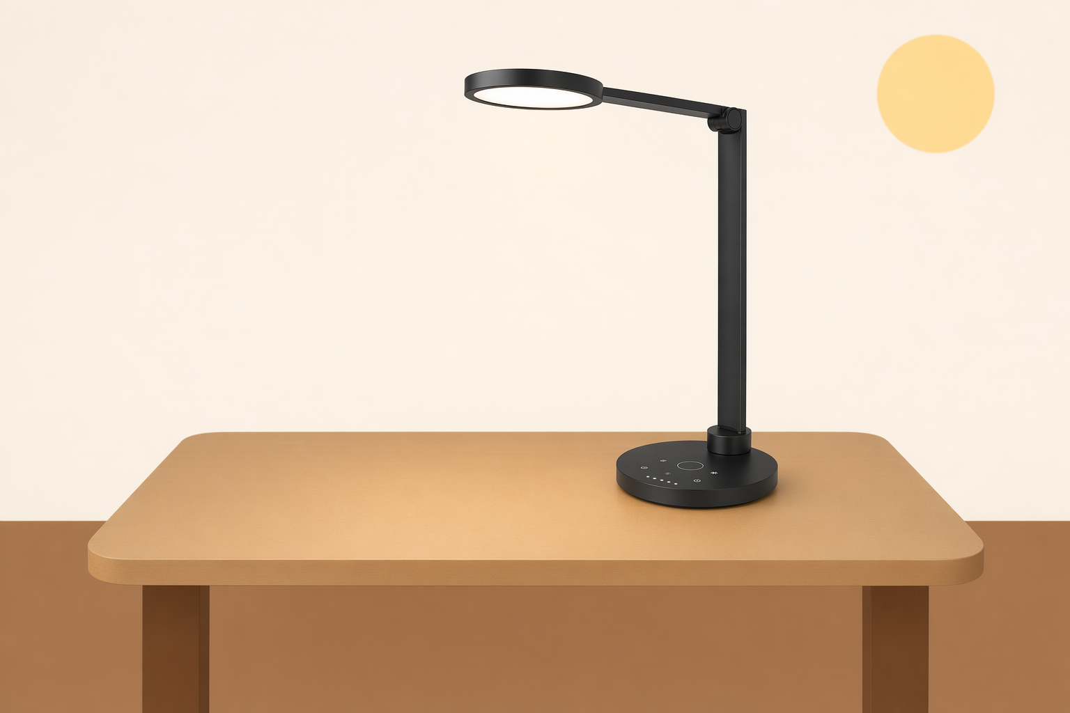 Edited product placed on desk